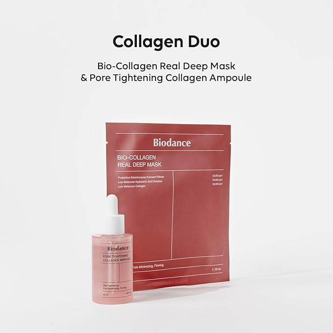 BIODANCE Collagen Duo: Bio-Collagen Real Deep Mask & Pore Tightening Collagen Ampoule - Image 4