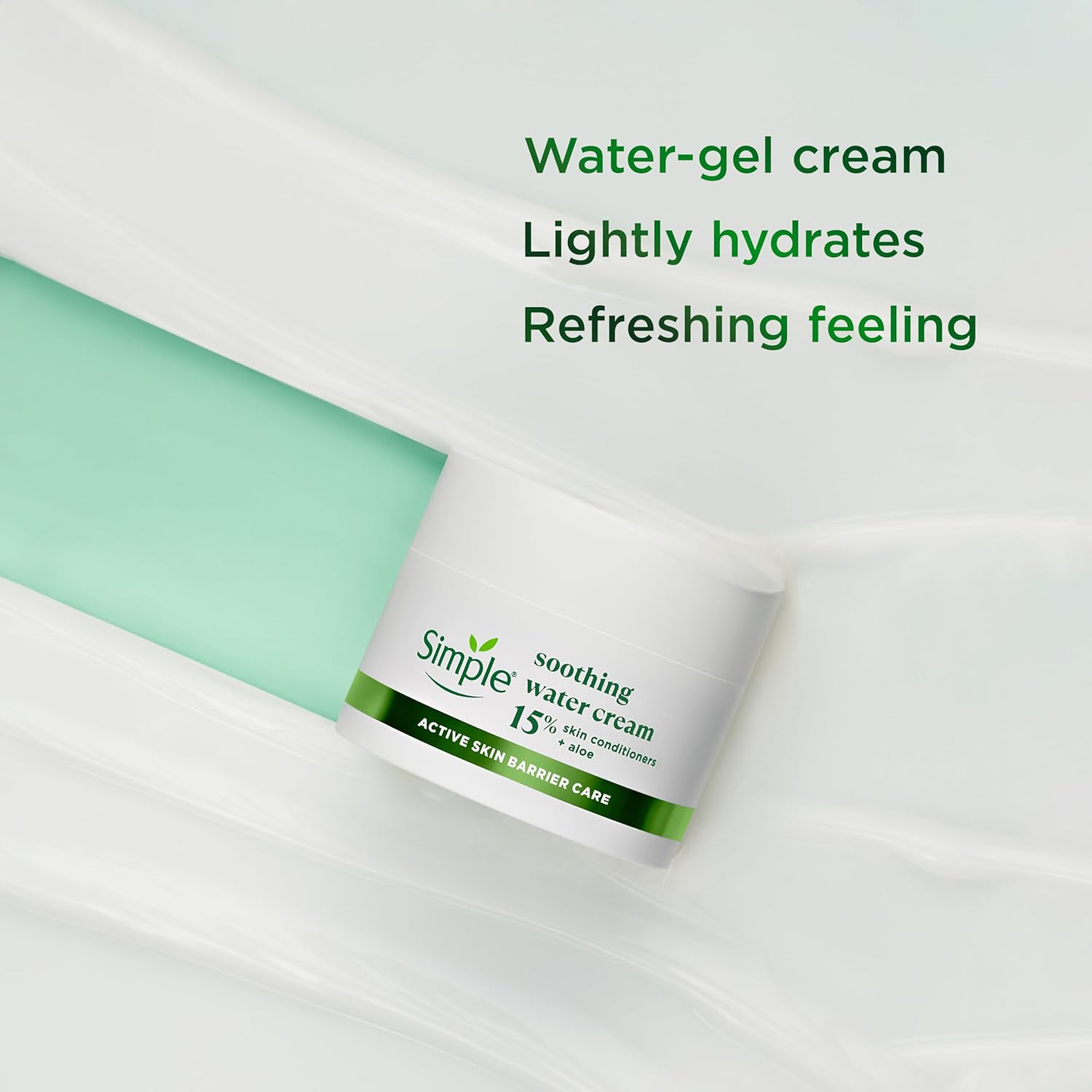 Simple Soothing Water Face Cream facial moisturiser with 15% skin conditioners - Image 2