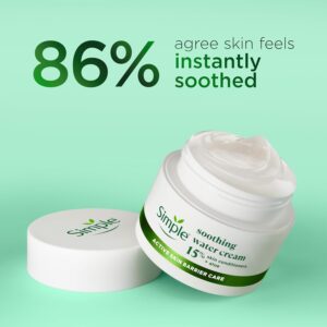Simple Soothing Water Face Cream facial moisturiser with 15% skin conditioners