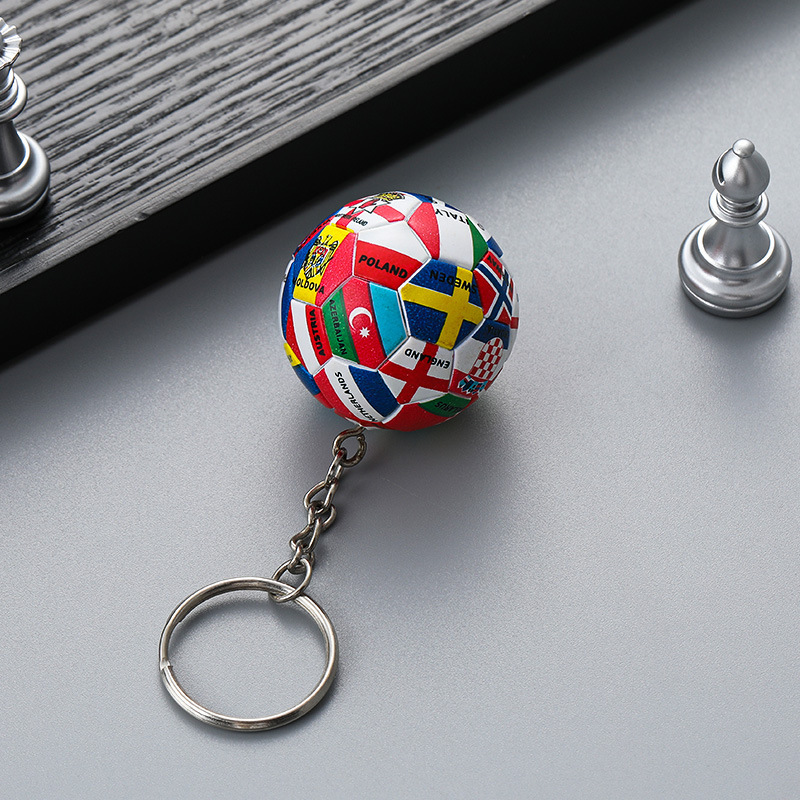 Supplies Small Gifts Wan National Flag Keychain - Image 2